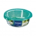 Ronde Lunchtrommel met Deksel Luminarc Keep'n Lagon 920 ml 15,6 x 6,6 cm Turkoois Glas (6 Stuks)