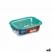 Lancheira Retangular com Tampa Luminarc Keep'n Lagon Turquesa 1,97 l 22 x 15,6 x 7,2 cm Vidro (6 Unidades)