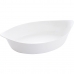 Serveringsfat Luminarc Smart Cuisine Oval Hvit Glass 6 enheter 38 x 22 cm