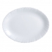 Platou pentru Servire Luminarc Feston Oval Alb Sticlă (Ø 33 cm) (6 Unități)