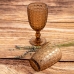 Σετ ποτηριών Bidasoa Gio Με ανακούφιση Κεχριμπάρι Γυαλί 300 ml (x6)