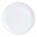 Flat plate Luminarc Diwali White Glass (25 cm) (24 Units)