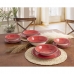 Flat plate Quid Vita Ceramic Red (Ø 27 cm) (12 Units)