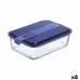 Lancheira Hermética Luminarc Easy Box Azul Vidro (6 Unidades) (1,97 l)