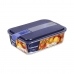 Lancheira Hermética Luminarc Easy Box Azul Vidro (6 Unidades) (1,97 l)