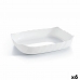 Serveringsfat Luminarc Smart Cuisine Rektangulær Hvit Glass 29 x 30 cm (6 enheter)