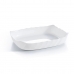 Fuente de Cocina Luminarc Smart Cuisine Rectangular Blanco Vidrio 29 x 30 cm (6 Unidades)