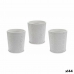 Planter Pattern White Ceramic 12,3 x 12 x 12,3 cm (144 Units)