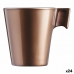 Mugg Luminarc Flashy Ljusbrun 80 ml Glas (24 antal)