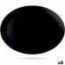 Pasniegšanas Plate Luminarc Diwali Negro Melns Stikls 35 x 24 cm (6 gb.)