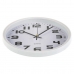 Horloge Murale Versa Blanc Plastique 3,8 x 25 x 25 cm