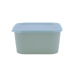 Квадратная коробочка для завтраков с крышкой Quid Inspira 1,3 L Зеленый Пластик