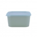 Square Lunch Box with Lid Quid Inspira Green Plastic 1,3 L