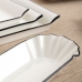 Snack tray Quid Gastro Black White Ceramic 26 x 18 cm