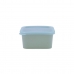 Viereckige Lunchbox mit Deckel Quid Inspira Blau Kunststoff 430 ml