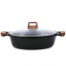 Casseruola con coperchio Quid Karbon Alluminio fuso Nero 32 cm