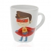 Caneca Versa Super Papá Grés (8,5 x 10 x 8,5 cm)