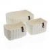 Set di Cestini Versa Bianco Carta 19 x 12 x 26 cm