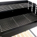 Holzkohlegrill mit Rädern DKD Home Decor Schwarz natürlich Metall Stahl 113 x 51 x 97 cm (113 x 51 x 97 cm)