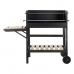 Holzkohlegrill mit Rädern DKD Home Decor Schwarz natürlich Metall Stahl 113 x 51 x 97 cm (113 x 51 x 97 cm)