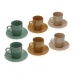 Set de 6 Cești de Ceai cu Farfurie Versa Ceramică