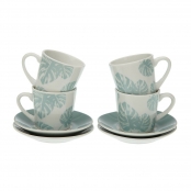 Juego De Tazas De Café Versa Porcelana (6 Piezas) (5,8 X 6 X 5,8