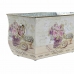 Комплект Саксии за цветя DKD Home Decor Розов Метал Алуминий Lilled Shabby Chic 31 x 18 x 17,5 cm