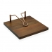 Napkin holder Versa Bamboo Acacia 20 x 6 x 20 cm Dark brown