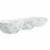 Set da Aperitivo DKD Home Decor Bianco Blu Marino Porcellana Acacia Plastica Orientale 4 Pezzi 30 x 9,5 x 1,3 cm