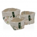 Set di Cestini Versa Sansa Quadrato 14 x 14 x 14 cm Tessile