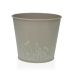 Plant pot Versa Zink Grey Metal (16 cm)