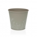 Vaso Versa Zink Grigio Metallo (12 cm)