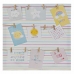 Fotoramme DKD Home Decor Sunshine Flerfarget Læret Baby 50 x 2 x 50 cm