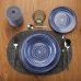 Vajilla Versa Artesia Azul Porcelana 18 Piezas