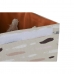 Skittentøyskurv DKD Home Decor Med lokk 36 x 36 x 55 cm Grå Oransje (3 enheter)