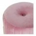 Fodstøtte DKD Home Decor 8424001829828 44 x 44 x 46 cm Pink Gylden Metal Fløjl Velvet