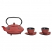 Set Teiera DKD Home Decor Rosso Nero (800 ml)