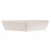 bandeja de aperitivos DKD Home Decor 21,5 x 21,5 x 1 cm Bege Branco Grés Tradicional