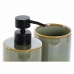 Vonios rinkinys DKD Home Decor Vintage Žalia PVC Keramikos dirbinys 8 x 8 x 17,5 cm (2 vnt.)