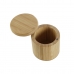 Saltbøsse med låg DKD Home Decor Natur Bambus 8,5 x 8,5 x 8,5 cm