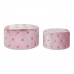 Jalkatuki DKD Home Decor Pinkki Velvet Puu MDF Glam (2 pcs)