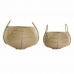 Basketbalová sada DKD Home Decor Ratan Bali (2 pcs) (25 x 25 x 22 cm) (35 x 35 x 37 cm)