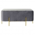 Hocker DKD Home Decor Grau Bunt Gold Metall 91 x 46,5 x 42 cm