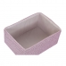 Conjunto de Cestas DKD Home Decor 41 x 29 x 18 cm Prateado Cinzento Cor de Rosa Polipropileno