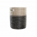 Basket DKD Home Decor Grey Natural Seagrass Boho 33 x 33 x 41 cm