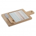 Δίσκος για σνακ DKD Home Decor Bamboo Αλουμίνιο Πήλινα 21,5 x 11,8 x 1,5 cm