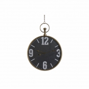 Orologio da Parete DKD Home Decor Dorato Ferro Legno MDF (60 x 4.5 x 60 cm)