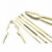 Meeresfrüchte-Set DKD Home Decor Gold Edelstahl 8 Stücke 3 x 3 x 15 cm