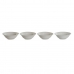 Set de Bols DKD Home Decor Blanc Porcelaine 17 x 17 x 7 cm