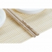 Set per Sushi DKD Home Decor Bambù Plastica Gres Bianco Naturale Orientale 28,8 x 19,8 x 3 cm (7 Pezzi) (28,8 x 19,8 x 3 cm)